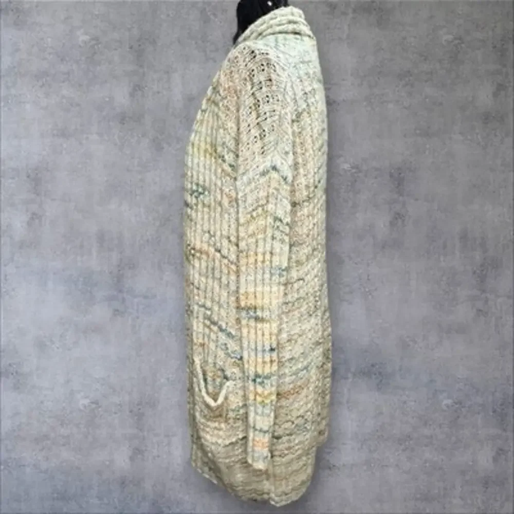 Anthropologie Space-Dyed‎ Multicolored Longline Cardigan Size XS X-Small - Picture 7 of 16